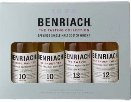 Benriach 10Yo 43%,10Yo 46%, Smoky, 12Yo 46% Combo Pack