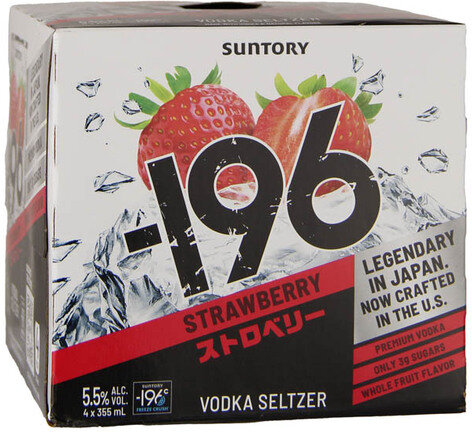 -196 Strawberry Vodka Seltzer