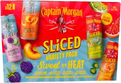 Captain Morgan Sliced Sweet Vs Heat Variety Pack
