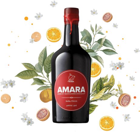 Amara Blood Orange Amaro Del Etna Rossa Di Sicilia Italy