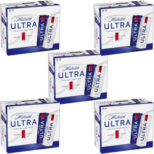5 Michelob Ultra 30pks