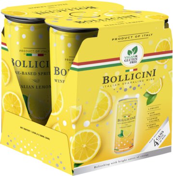 Bollicini Italian Lemon Wine Spritzer