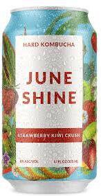 JUNESHINE HARD KOMBUCHA STRAWBERRY KIWI CRUSH 6 PACK CAN 12 OZ 6% ABV