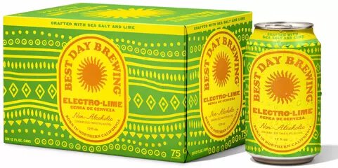 Best Day Brewing Electro Lime Non Alcoholic 6pk Cans