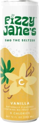 Fizzy Jane Vanilla Seltzer 5mg THC