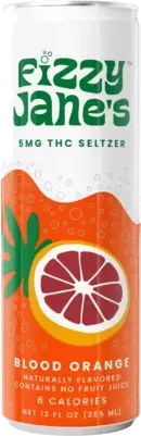 Fizzy Jane Blood Orange Seltzer 5mg THC