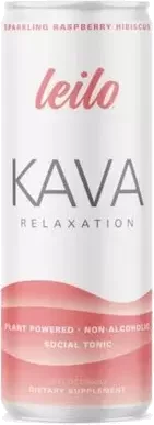Leilo Kava Relaxation Raspberry Hibiscus Non Alcoholic