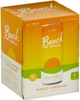 Beach Whiskey Co. Mango Lemonade (4-Pack) Cans