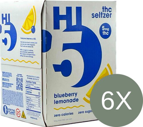 Hi5 Blueberry Lemonade 5mg THC Seltzer Can