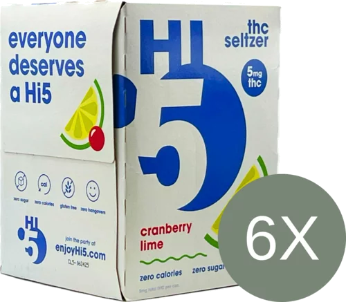 Hi5 Cranberry Lime 5mg THC Seltzer Can
