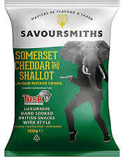 Savoursmith Somerset Cheddar Shallot Potato Crisps
