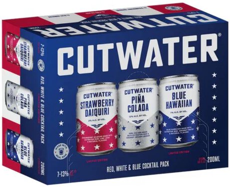 Cutwater Red White Blue Cocktail 12 Pack