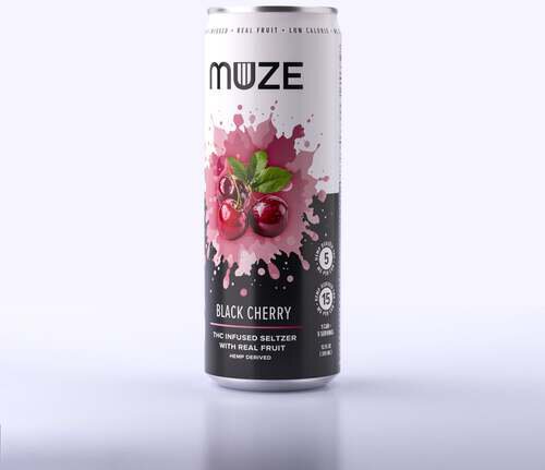 Muze Black Cherry Thc Seltzer 3mg 4x12oz