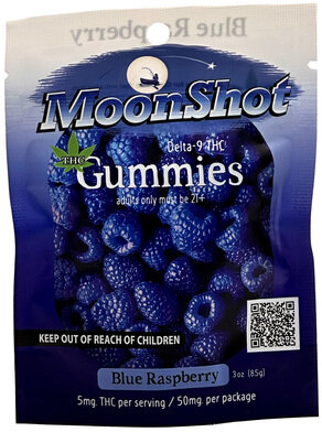 Moonshot B Raspberry Gummies 5mg Thc
