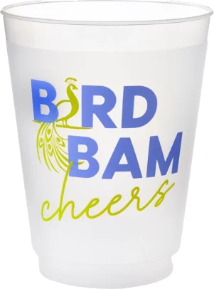 Oh My Mahjong Bird Bam Cheers Frosted Cup