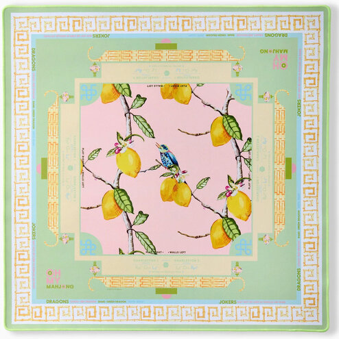 Oh My Mahjong Citrus Songbird Mat