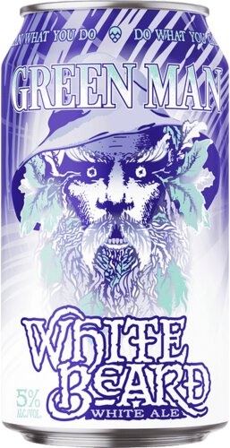 GREEN MAN WHITE BEARD WHITE ALE CANS