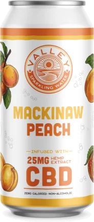Connecticut Valley Cbd 55mg Mackinaw Peach Seltzer Non Alcoholic