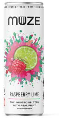 Muze 3mg Thc 15mg Cbd Raspberry Lime Seltzer