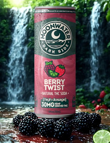Moonwater Berry Twist 30mg THC Soda