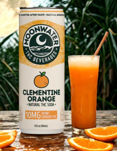Moonwater Clementine Orange 10mg THC Soda