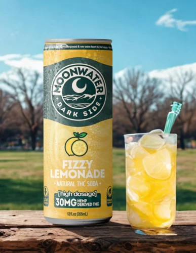 Moonwater Fizzy Lemonade 30mg THC Soda