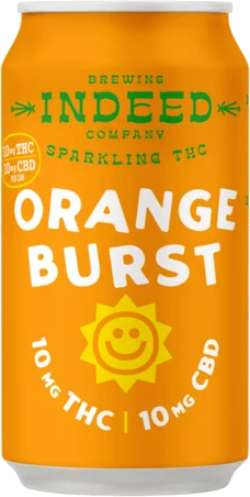 Indeed Double High Fiver Orange Burst 10mg THC 10mg CBD