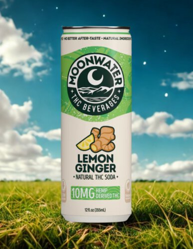 Moonwater Lemon Ginger 10mg THC Soda