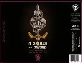 Widowmaker Brewing Co. 4 Skulls On A Sword