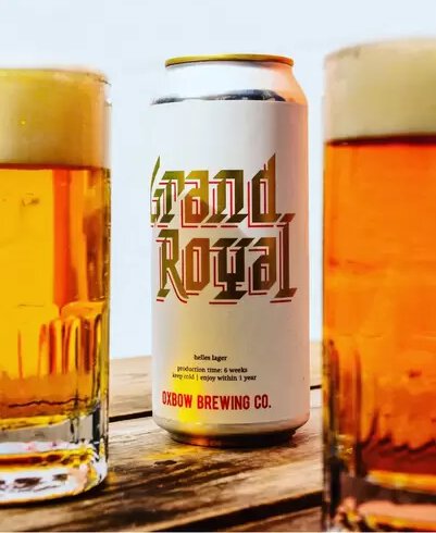 Oxbow Grand Royal Helles Lager 4pk Cans