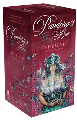 Pandora's Estate Grown Organic Red Blend Box