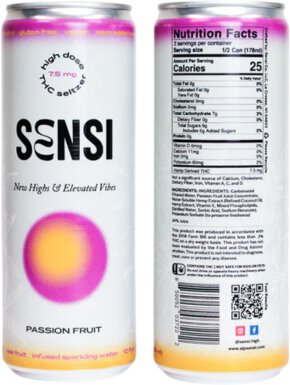 Sensi Passion Fruit 10mg THC Seltzer