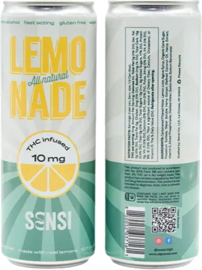 Sensi High Seltzer Lemonade 10mg THC