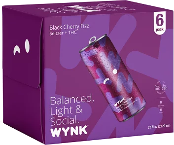 Wynk Black Cherry Fizz Seltzer + THC