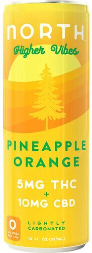 North Higher Vibes Pineapple Orange Single can