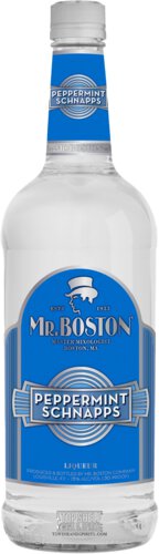 Mr Boston Peppermint Schnapps Liquer Proof
