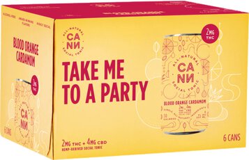 Cann 2mg Thc Blood Orange Cardamom Thc Seltzer Non Alcoholic