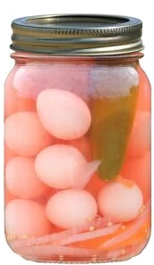 Link's Pickled Beet Quail Eggs