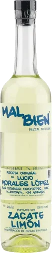 Mezcal Artesanal Mal Bien Zacate Limon Lemongrass Espadin Oaxaca