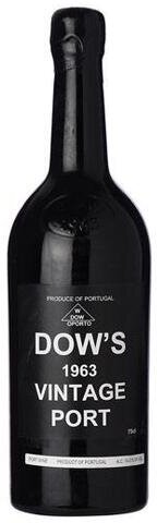 Dow's Vintage Porto 1963 No Front Label