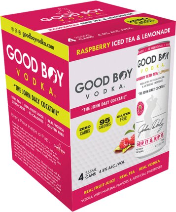 Good Boy Vodka Raspberry Iced Tea Lemonade