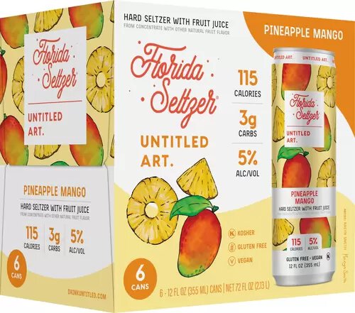 Untitled Art Florida Seltzer Pineapple Mango