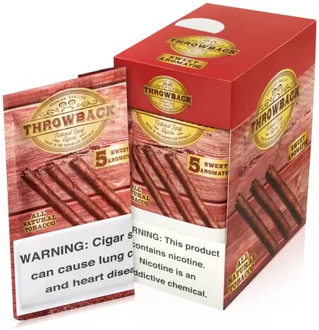 Throwback Natural Leaf Cigars Sweet Aromatic