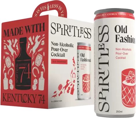 Spiritless Old Fashioned 4pk 250ml Can