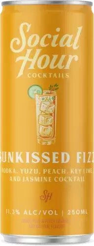 Social Hour Cocktails Yuzu Sunset Fizz