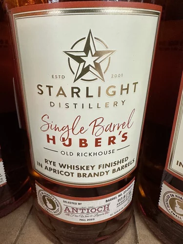 STARLIGHT RYE APRI BARPK 750ML