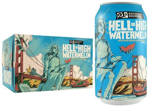 21st Amendment Hell Or High Watermelon Cans