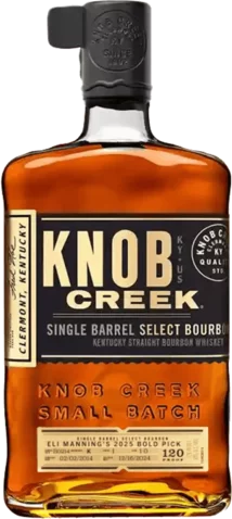 Knob Creek Single Barrel Select Bourbon 120° Eli Manning's 2025 Bold Pick
