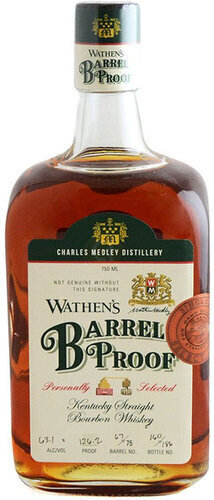 Wathen's Barrel Proof Kentucky Straight Bourbon Whiskey Various Single Barrels 750mL