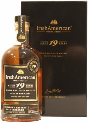 IrishAmerican Founders Reserve 19 Year Single Malt Whiskey